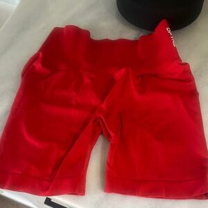 Vibrant Red Women's Bike Shorts